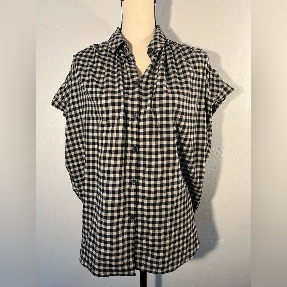 Madewell flannel shirt in gingham check